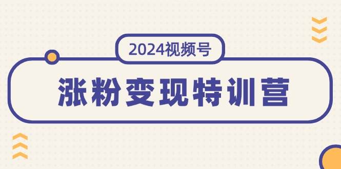 （11779期）2024视频号-涨粉变现特训营：一站式打造稳定视频号涨粉变现模式（10节）插图