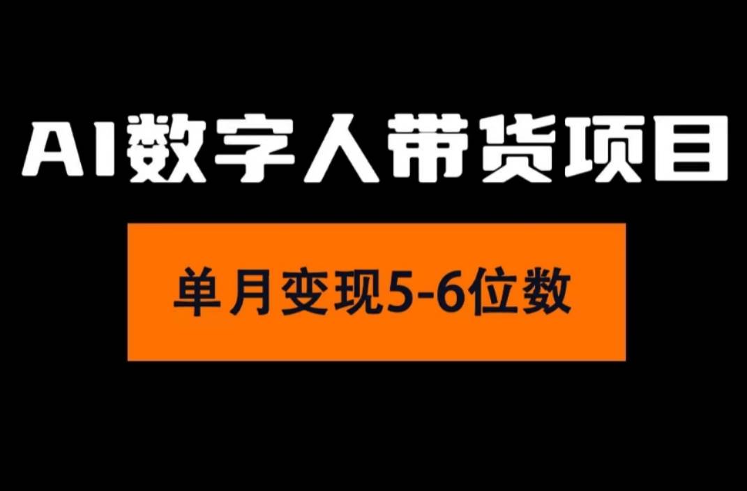 （11751期）2024年Ai数字人带货，小白就可以轻松上手，真正实现月入过万的项目插图