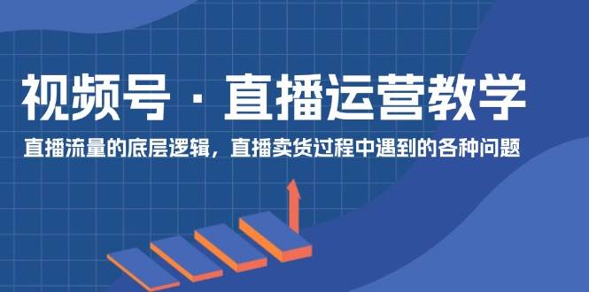 （11687期）视频号 直播运营教学：直播流量的底层逻辑，直播卖货过程中遇到的各种问题插图