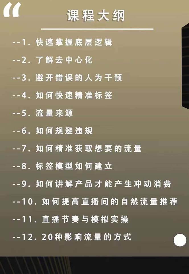 （12094期）主播运营【8月新课】拉爆自然流，做懂流量的主播新规政策下，自然流破…插图1