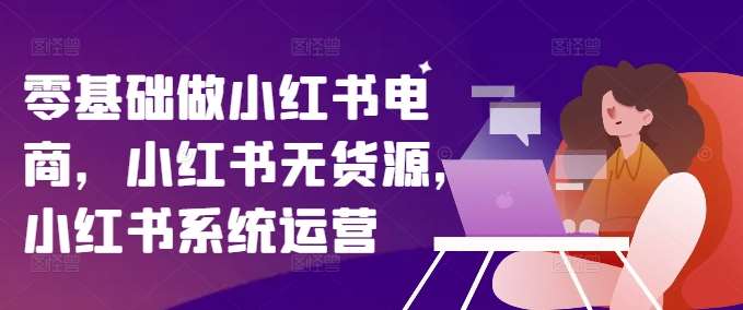 零基础做小红书电商，小红书无货源，小红书系统运营插图