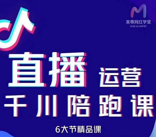 美尊-抖音直播运营千川系统课：直播​运营规划、起号、主播培养、千川投放等