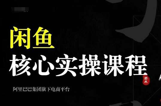 2024闲鱼核心实操课程，从养号、选品、发布、销售，教你做一个出单的闲鱼号